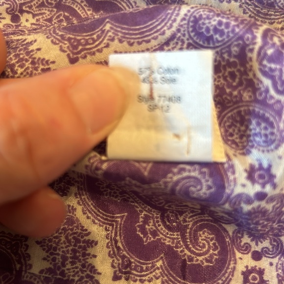 J Crew Purple and white button down shirt - Picture 9 of 9